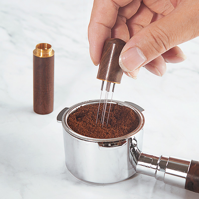 Coffee Tamper Leveler - Agitador de pó de café expresso,