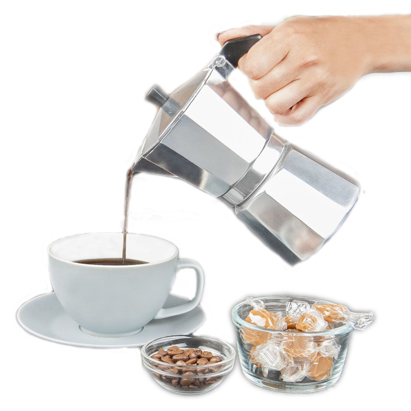 Moka Pot Stove - Cafeteira Italiana de Alumínio para Espresso