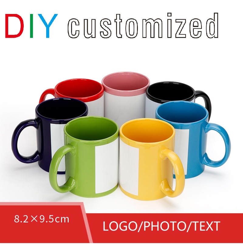 Coffee Tea Picture - Copo preto diy logotipo cerâmica 350ml