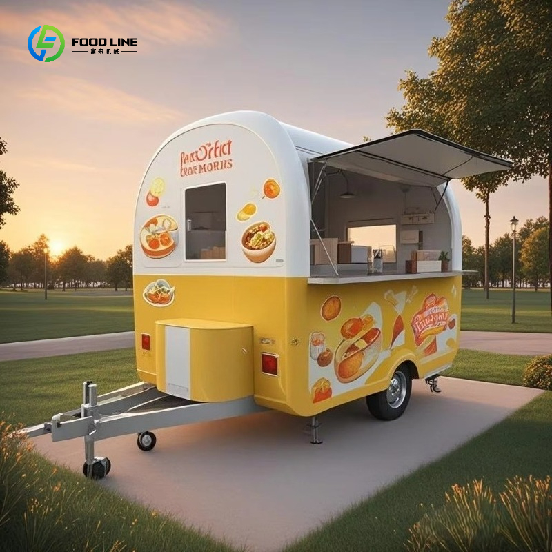 Coffee Tea Kiosk - Carrinho de Venda Móvel Personalizado para