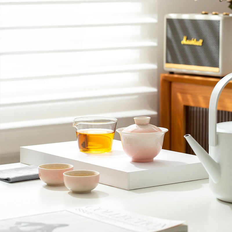 Gongfu Tea Set - Conjunto de Chá Cerâmico com Esmalte