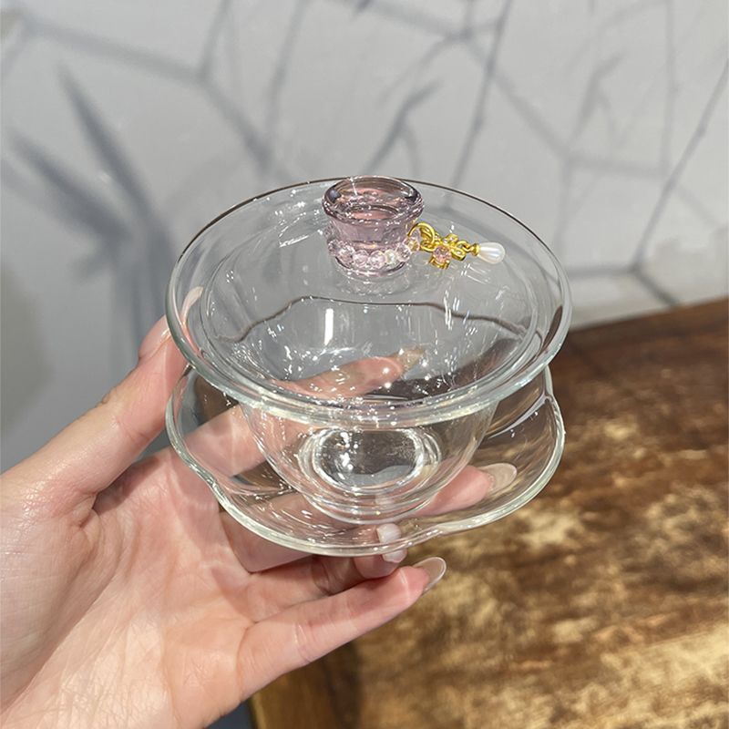 Gongfu Tea Set - Conjunto de chá gaiwan de vidro