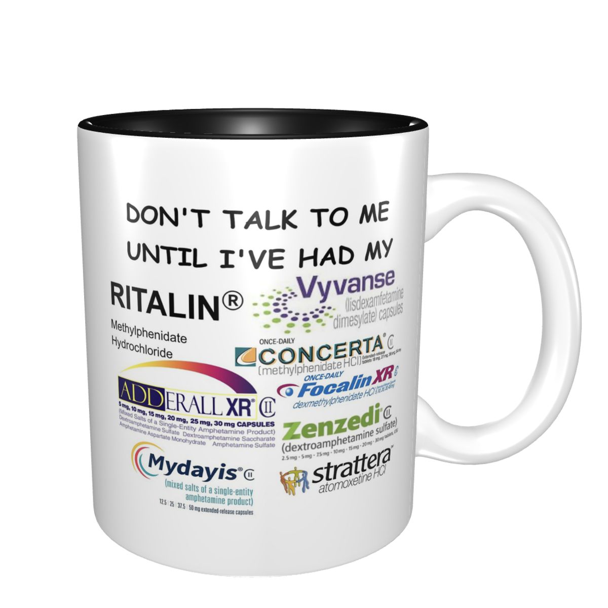Coffee Tea You And Me - Caneca Engraçada 'Não Me Fale' em