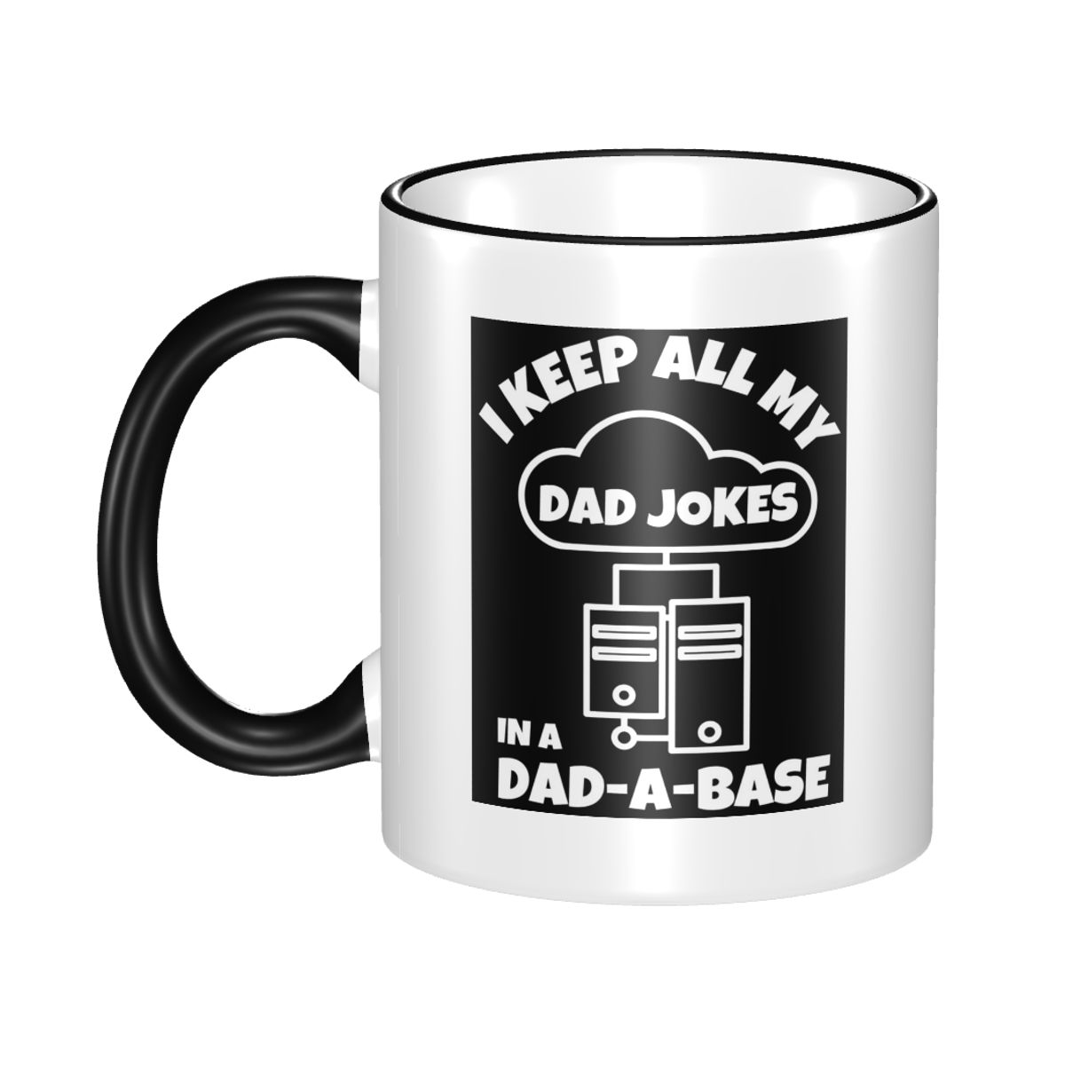 Coffee Tea Joke - Caneca Engraçada de Cerâmica 'Eu Guardo