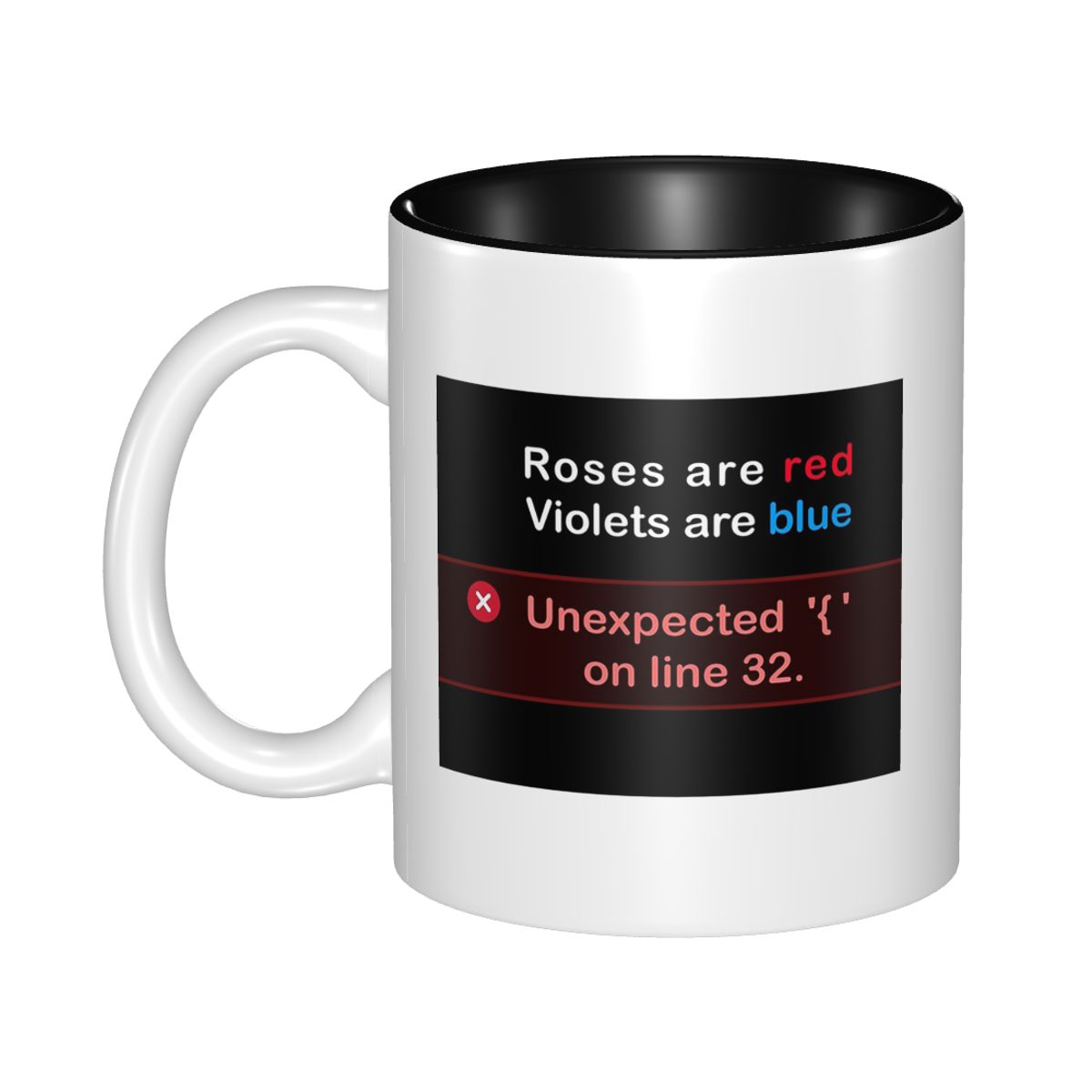 Coffee Tea Joke - Caneca Engraçada de Cerâmica com Piada