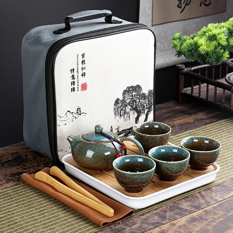 Gongfu Tea Set - Com saco de viagem 4 copos