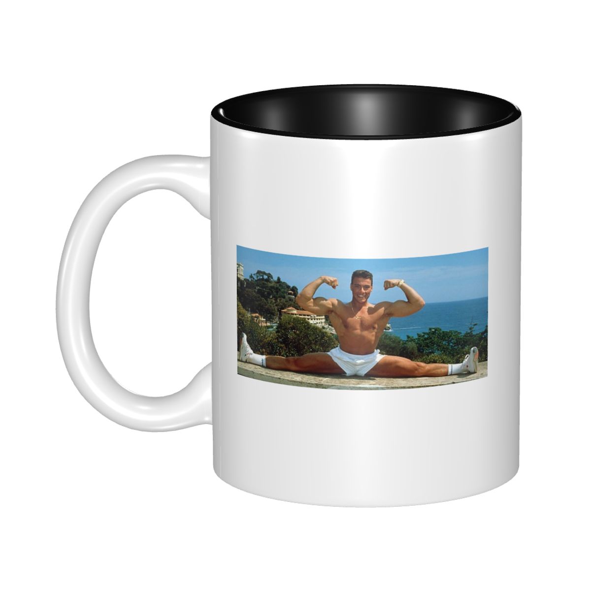 Coffee Tea Van - Caneca Engraçada de Cerâmica Jean Claude