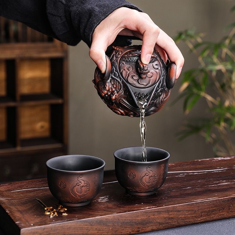 Gongfu Tea Set - Chinês Roxo Pottery Pile Tea Set,