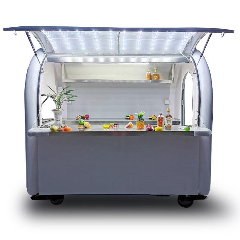 Coffee Tea Kiosk - Carrinho de Bebidas Clássico para Café,