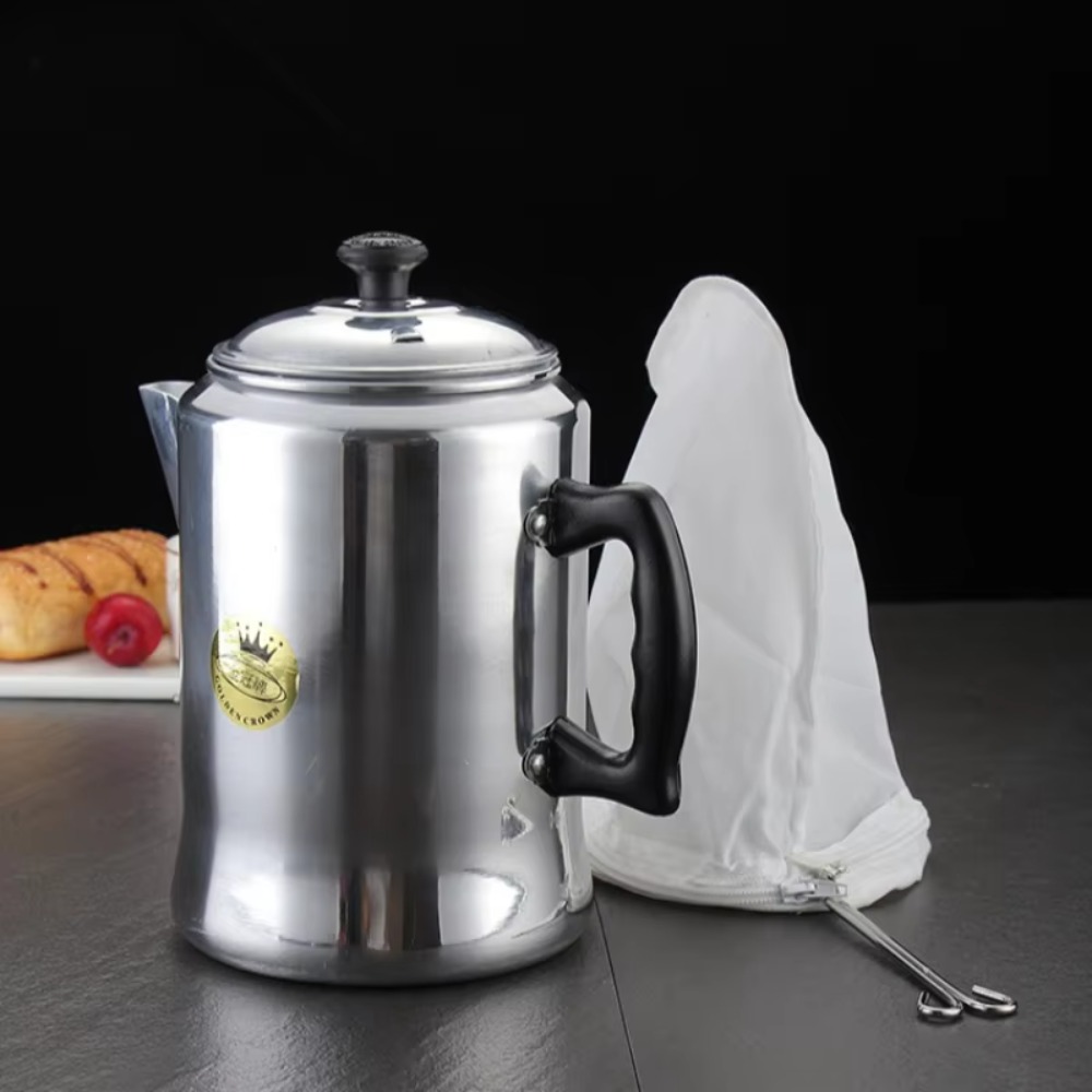 Coffee Tea Hong Kong - Cafeteira Estilo Hong Kong, 3L, Percolador