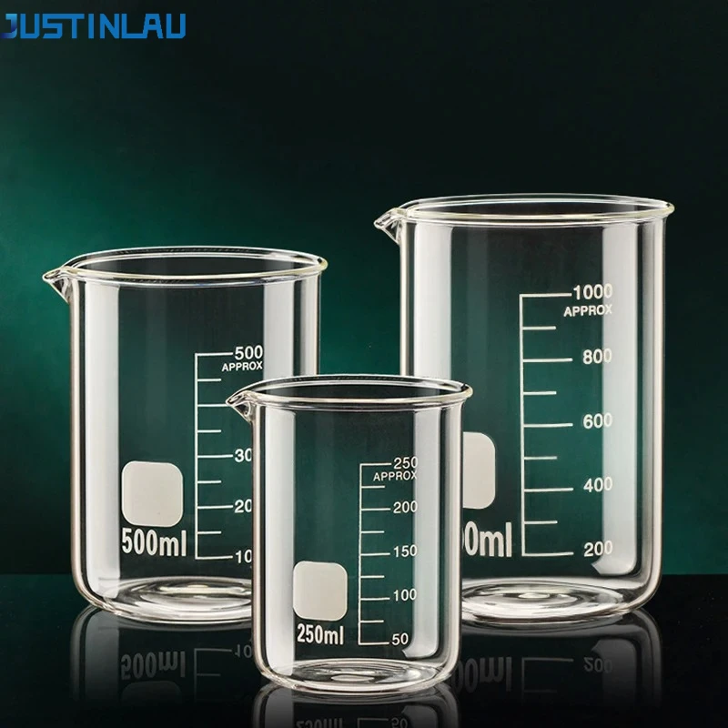 French Press Glass - Justinlau 50/100/150/250/500/1000ml copo de medição de