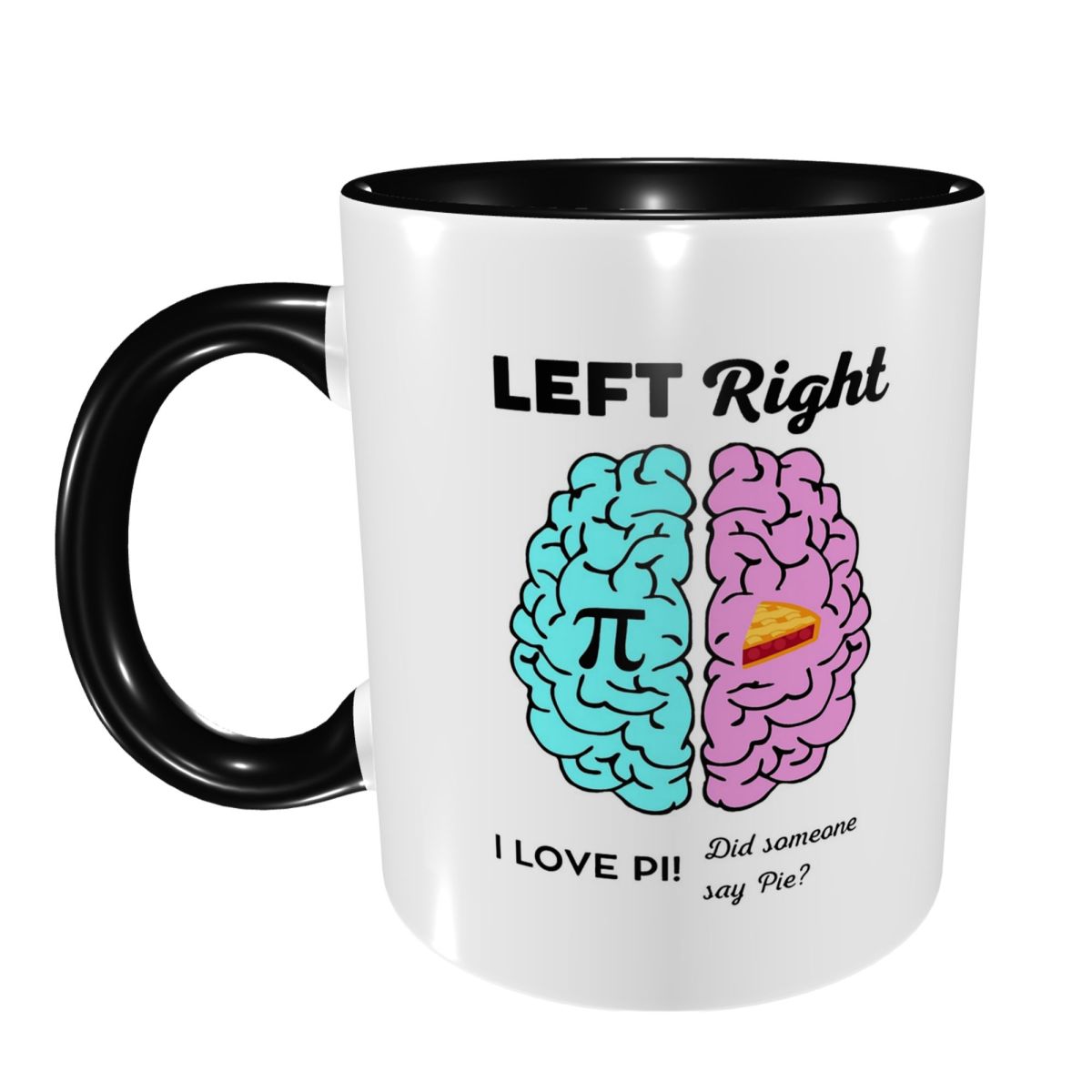 Coffee Tea Joke - Caneca de Cerâmica Engraçada com Pi