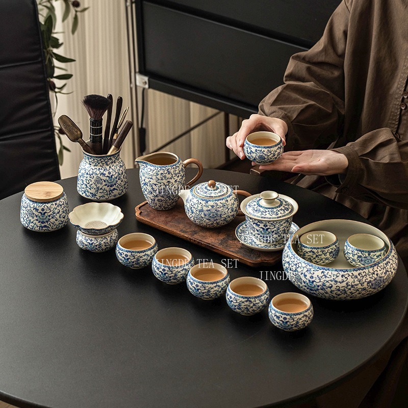 Gongfu Tea Set - Conjunto de Chá Gongfu Ru Kiln,