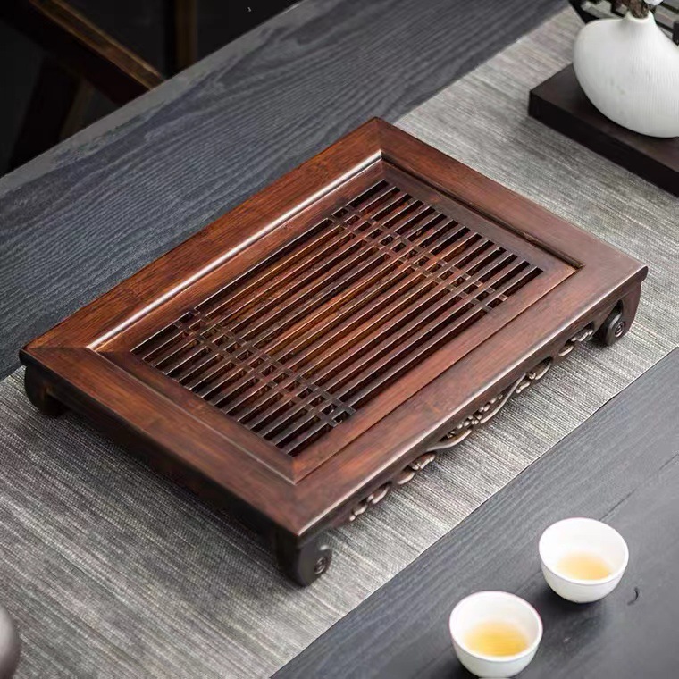Bamboo Tea Tray - Conjunto de Chá de Madeira com