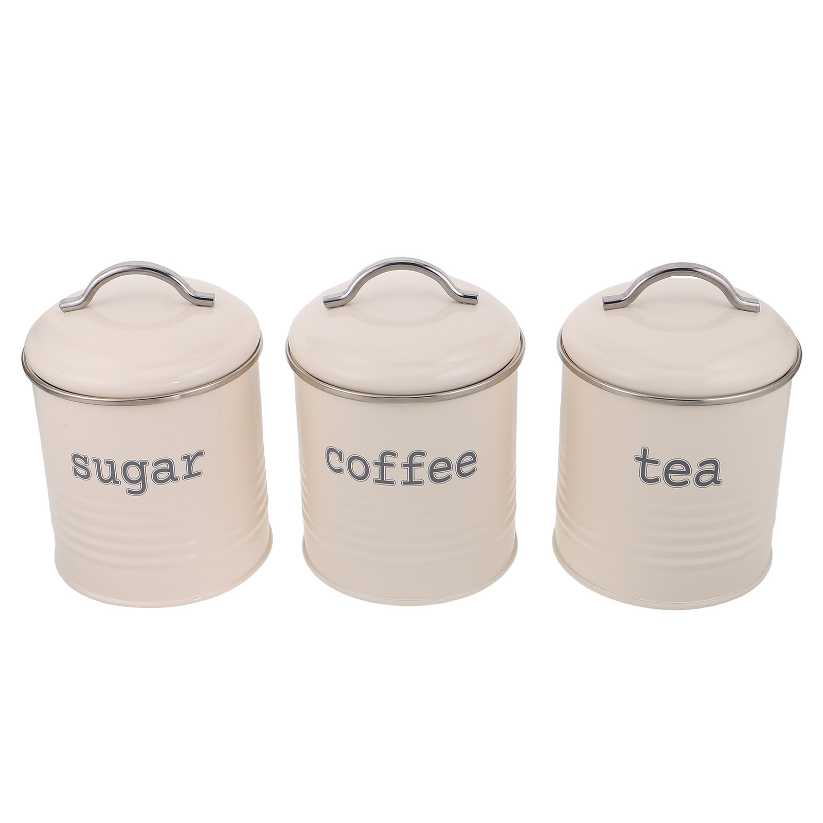 Canister Coffee Sugar Tea - Conjunto de 3 Recipientes Herméticos para