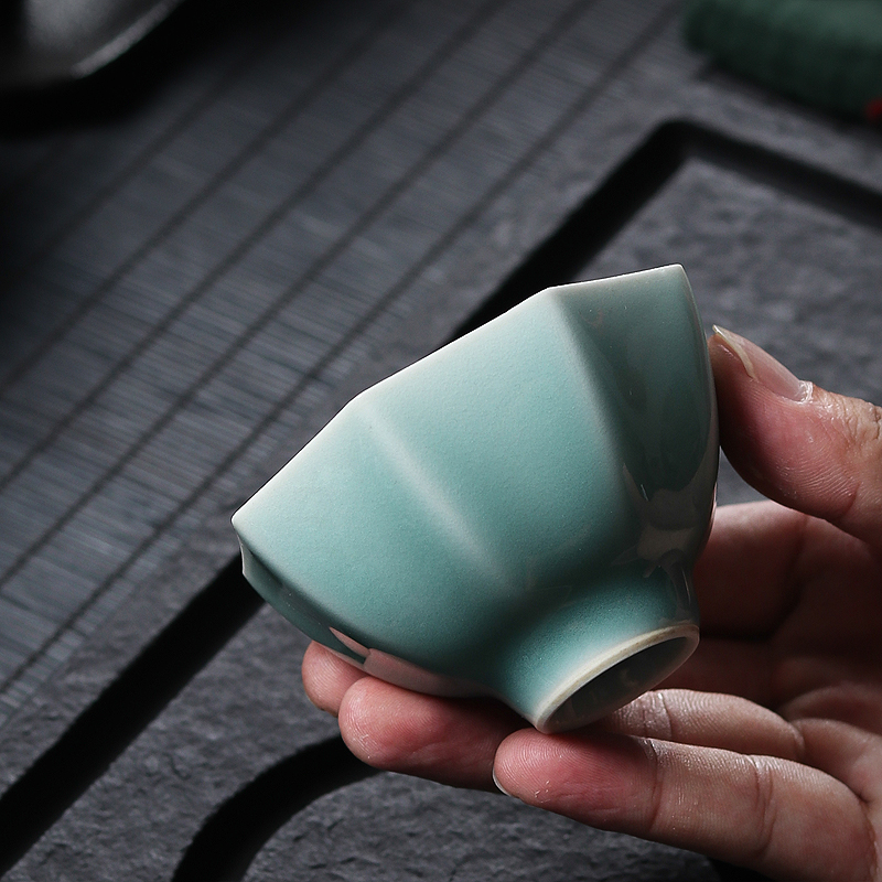 Gongfu Tea Set - Xícara de Chá de Porcelana Azul