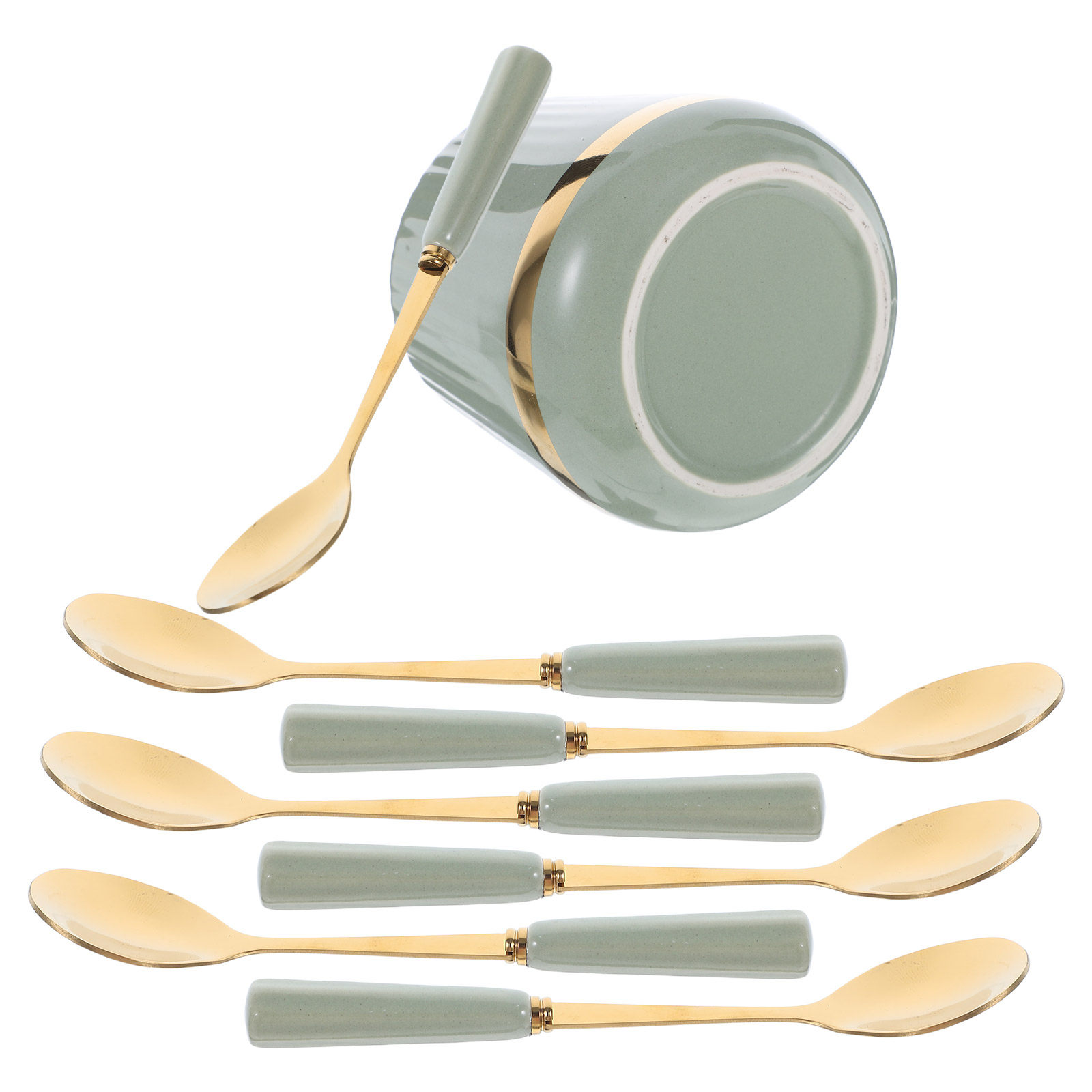 Conjunto de 7 Colheres de Café - Coffee Tea Sugar avaliação e preço