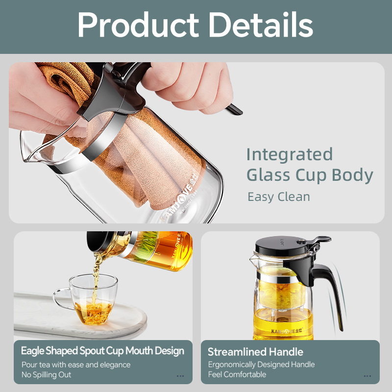 Kamjove bule de chá de vidro r - French Press Glass avaliação e preço