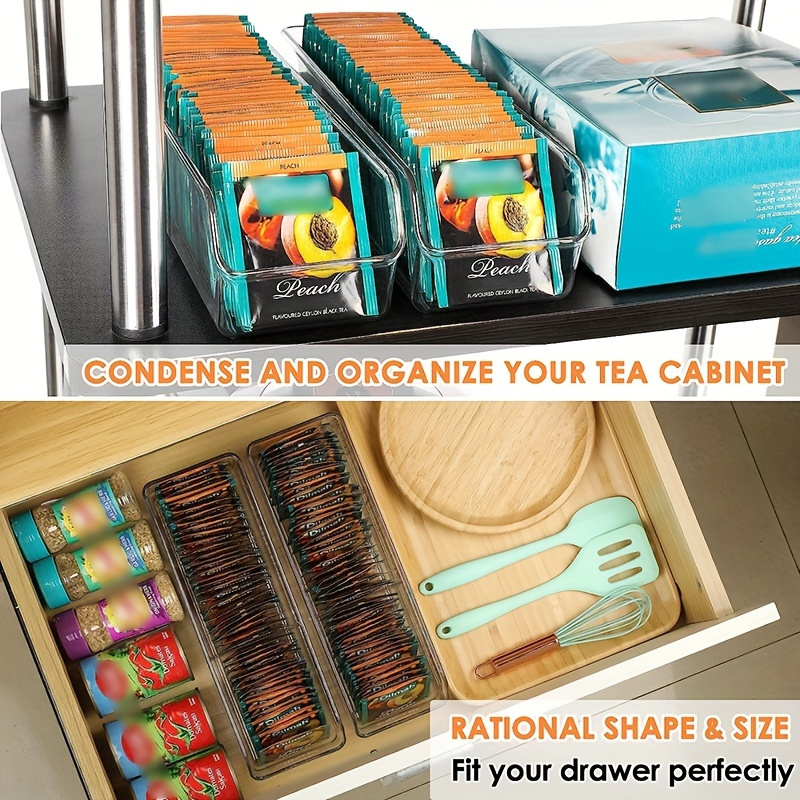 Caixa organizadora transparent - Coffee Tea Sugar avaliação e preço