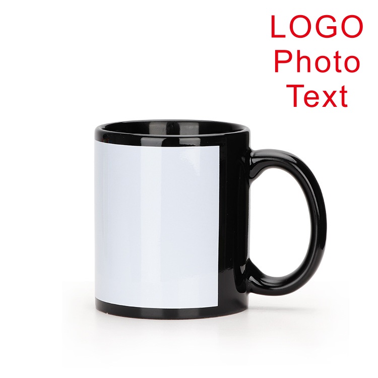 Copo preto diy logotipo cerâmi - Coffee Tea Picture avaliação e preço