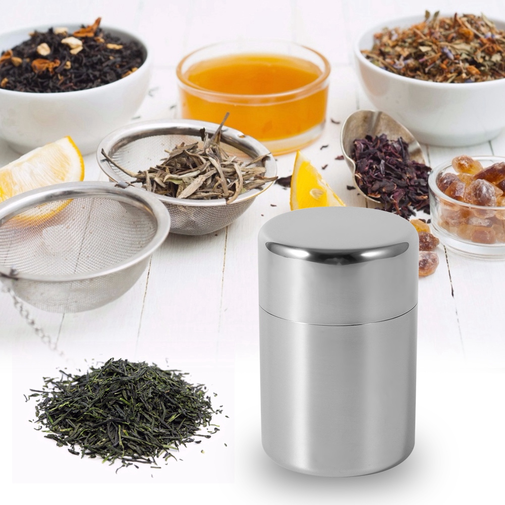 Latas de Aço Inoxidável para C - Canister Coffee Sugar Tea avaliação e preço