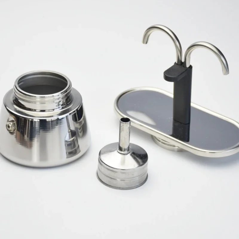 200ml mini moka pote tubo dupl - Moka Pot Stove avaliação e preço