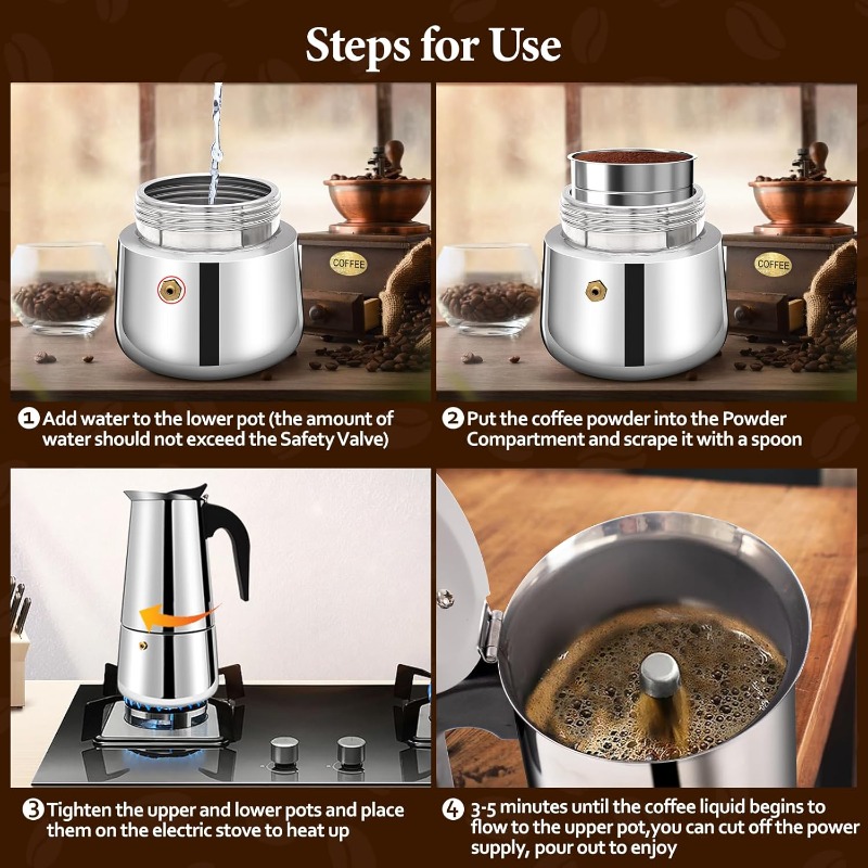 Cafeteira Moka de Aço Inoxidáv - Moka Pot Stove avaliação e preço