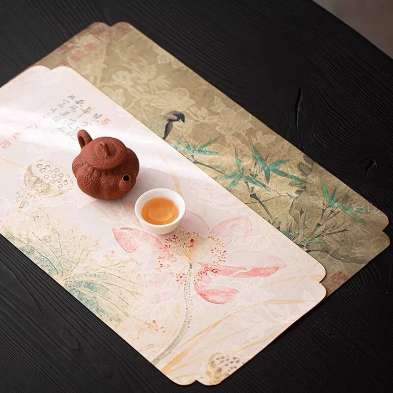 Tapete de Chá Chinês de Seda N - Bamboo Tea Tray avaliação e preço