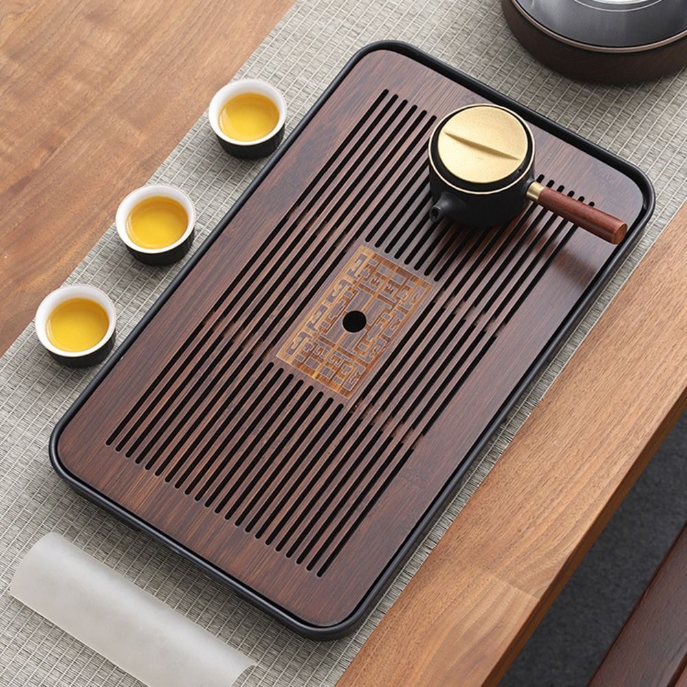 Bandeja de chá de bambu 43.5x2 - Bamboo Tea Tray avaliação e preço