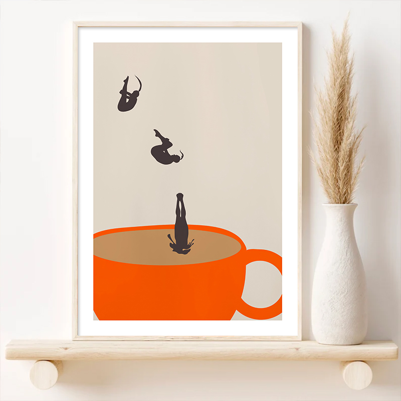 Funny Girl Coffee Tea Cup Medi - Coffee Tea Picture avaliação e preço
