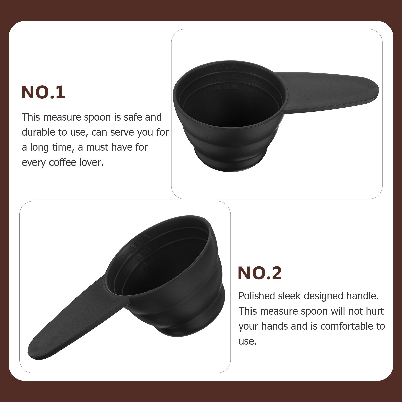 Conjunto de 5 Colheres Medidor - Coffee Tea Sugar avaliação e preço