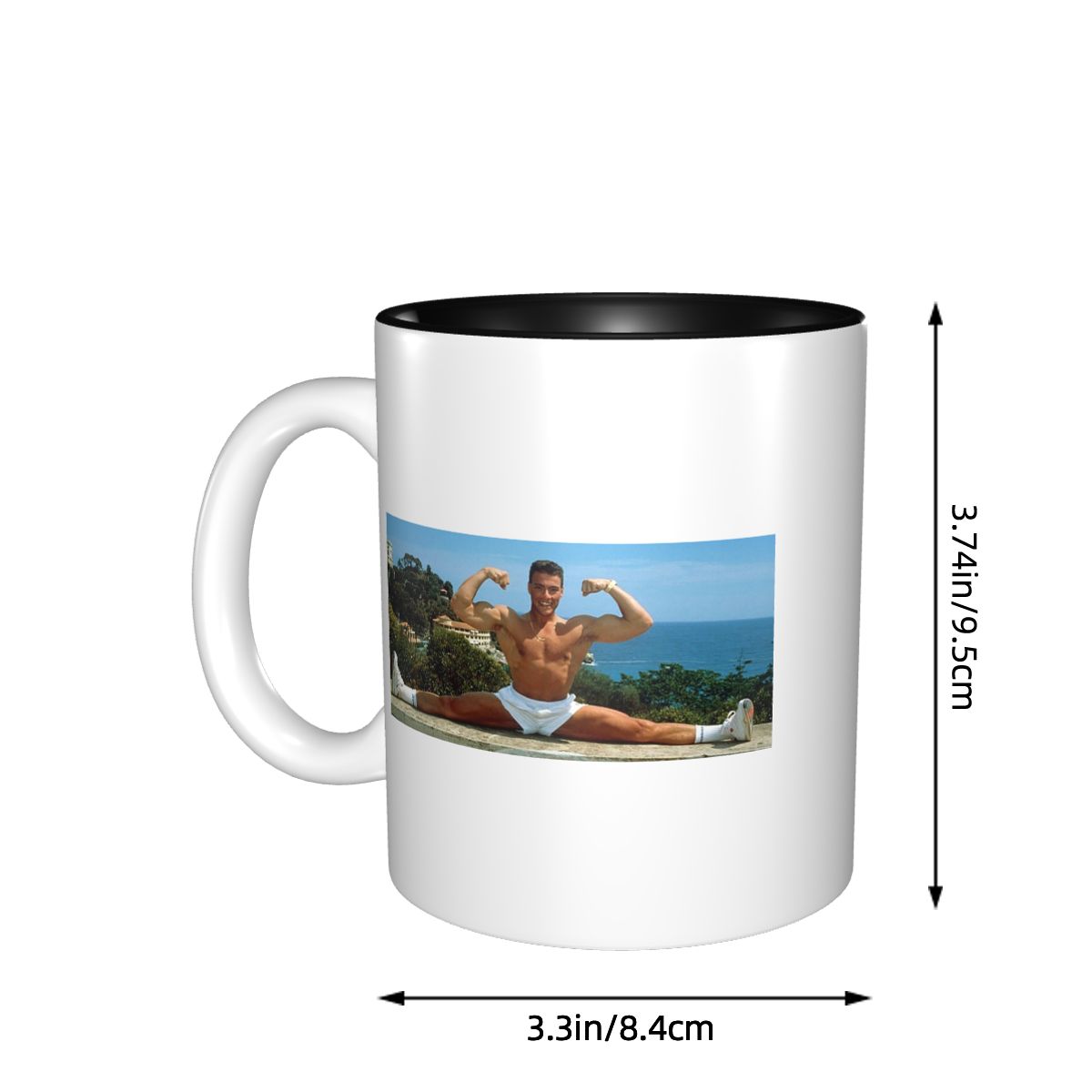 Caneca Engraçada de Cerâmica J - Coffee Tea Van avaliação e preço