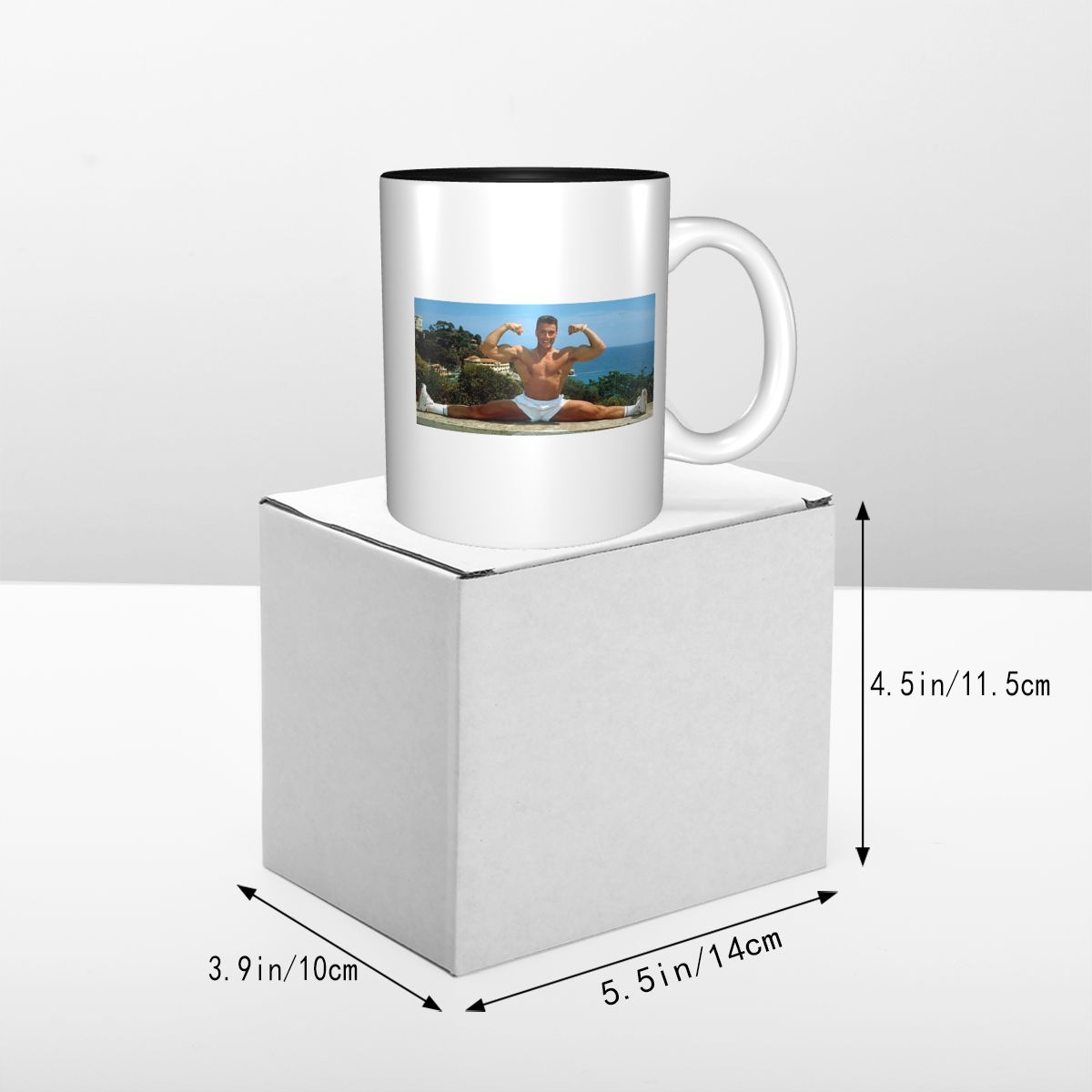 Caneca Engraçada de Cerâmica J - Coffee Tea Van avaliação e preço