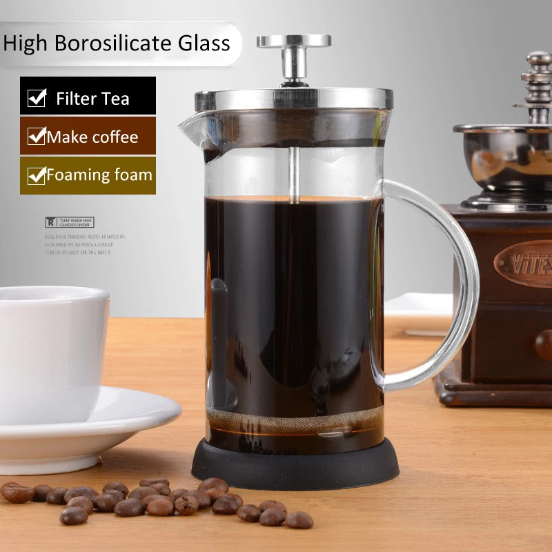 Cafeteira francesa de vidro de - French Press Glass avaliação e preço