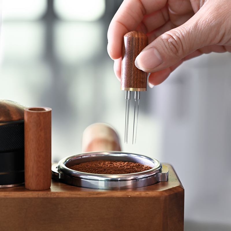 6/8 agulha de aço inoxidável c - Coffee Tamper Leveler avaliação e preço