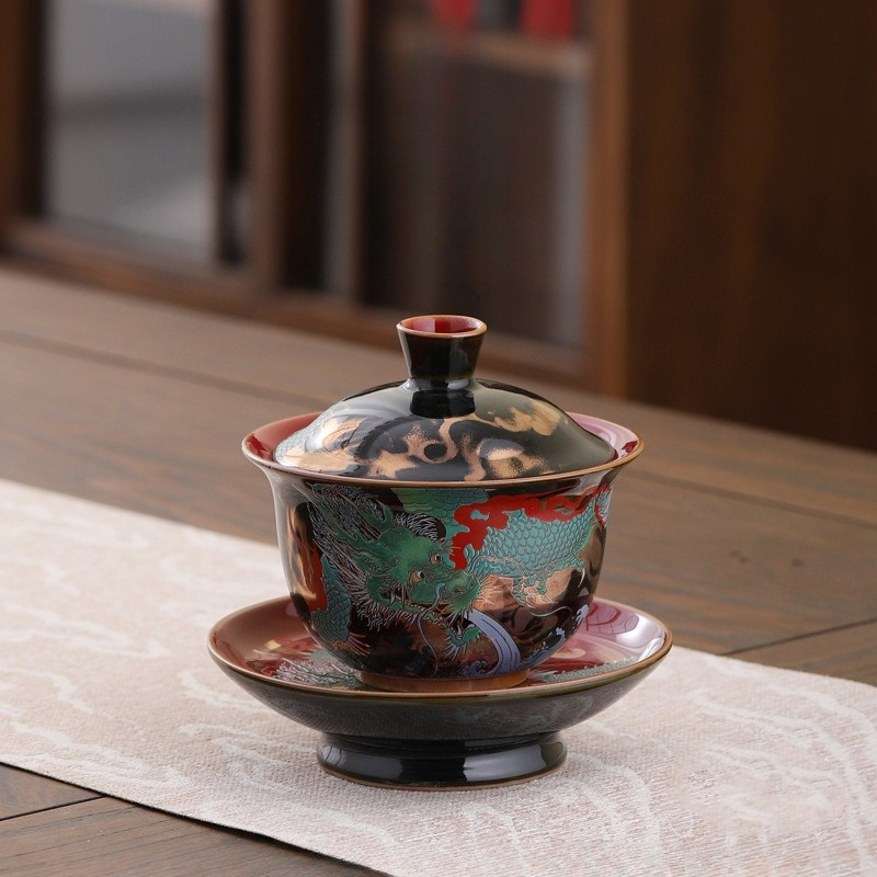 Criativo retro cerâmica gaiwan - Gongfu Tea Set avaliação e preço