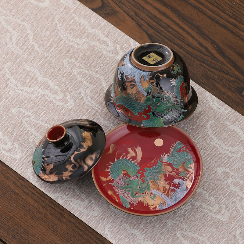 Criativo retro cerâmica gaiwan - Gongfu Tea Set avaliação e preço