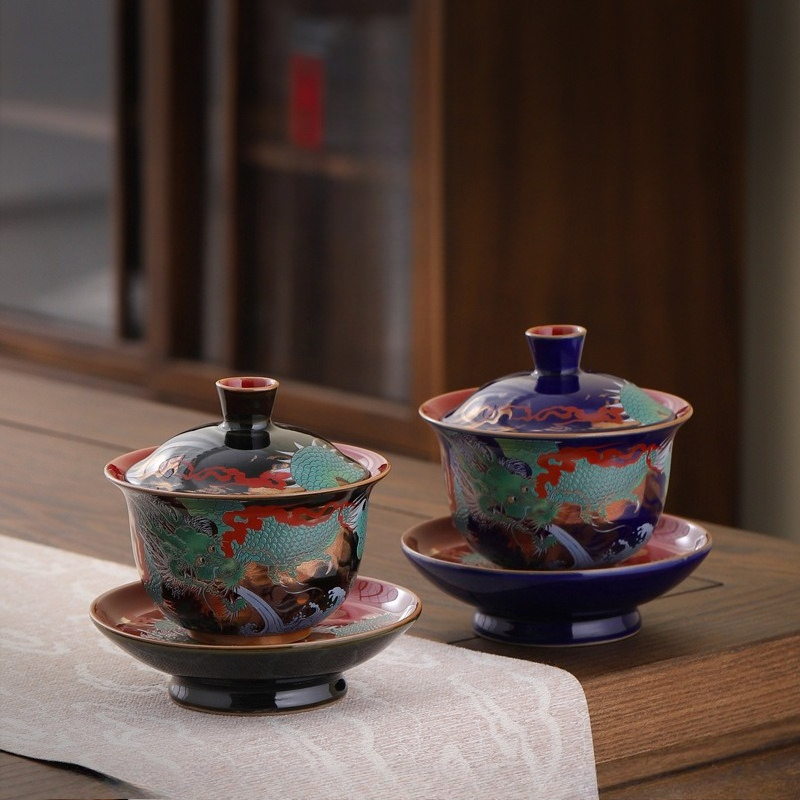 Criativo retro cerâmica gaiwan - Gongfu Tea Set avaliação e preço