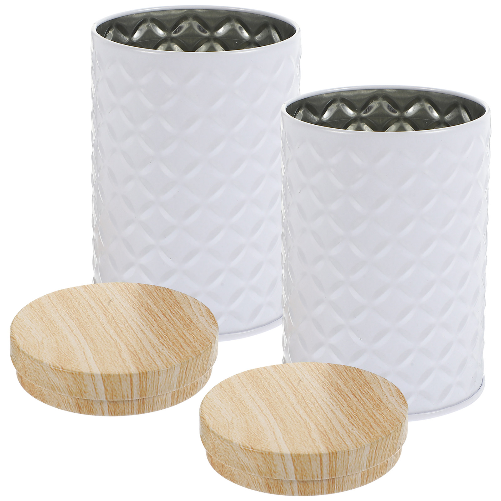 Conjunto de 2 Latas de Armazen - Coffee Tea Sugar avaliação e preço