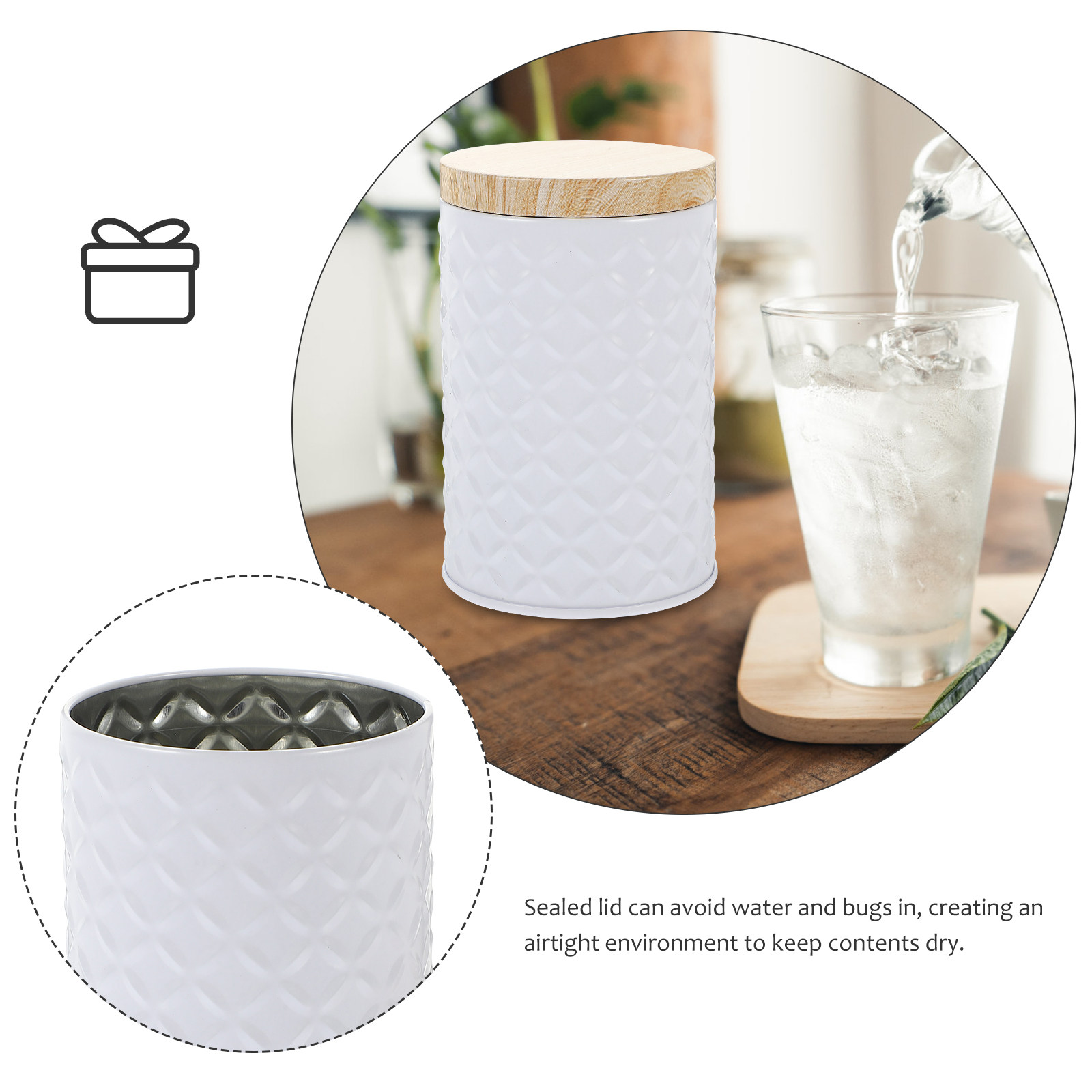 Conjunto de 2 Latas de Armazen - Coffee Tea Sugar avaliação e preço