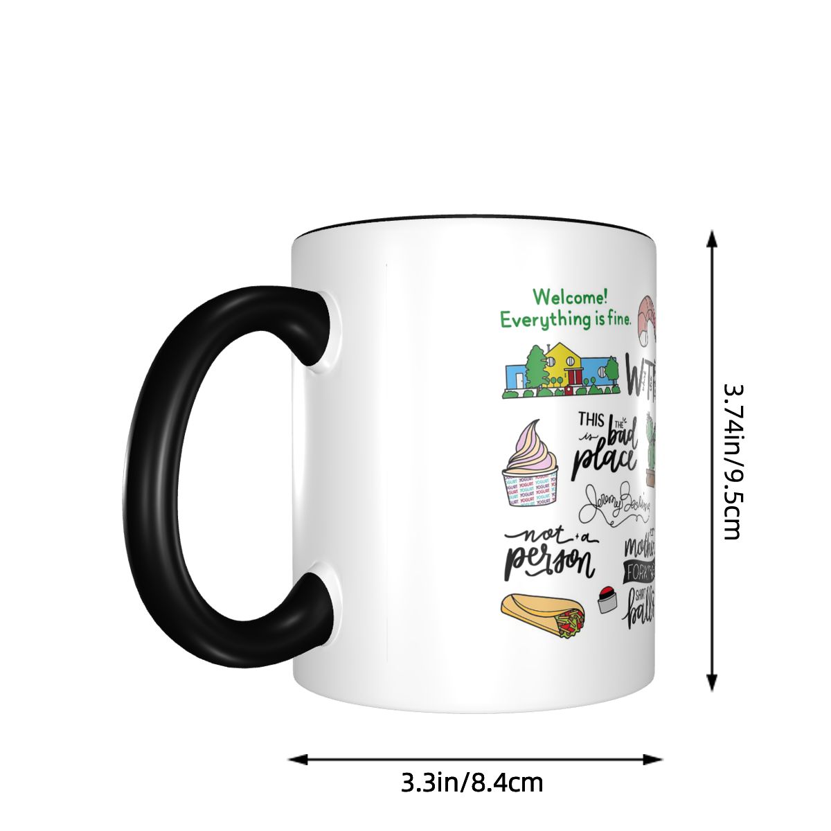 Caneca de Cerâmica Engraçada d - Coffee Tea Place avaliação e preço