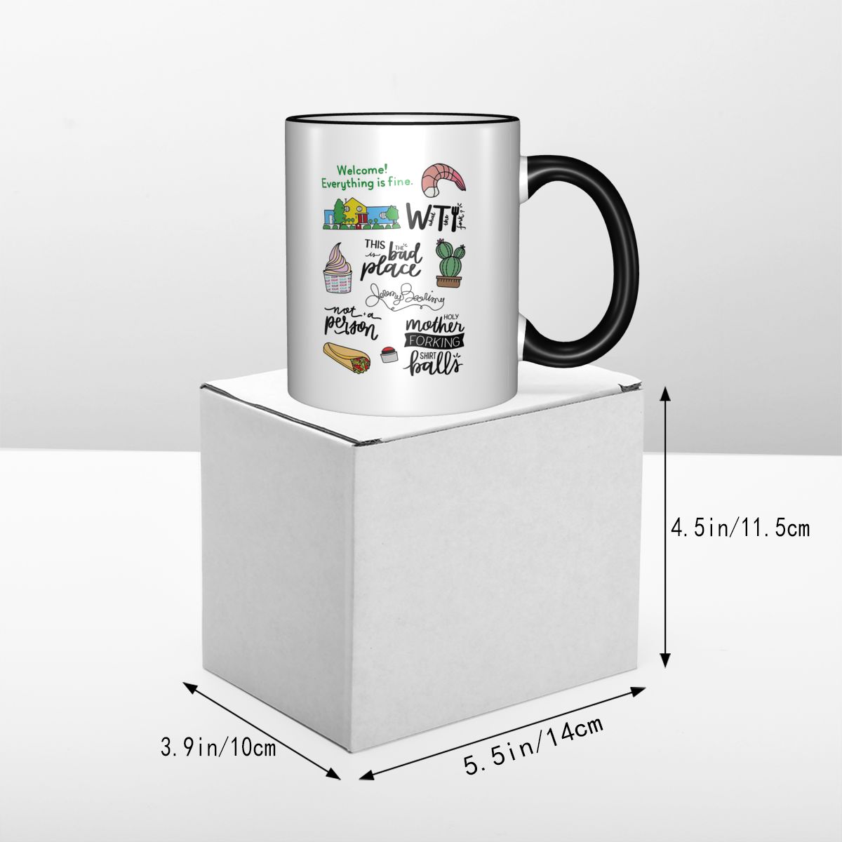 Caneca de Cerâmica Engraçada d - Coffee Tea Place avaliação e preço