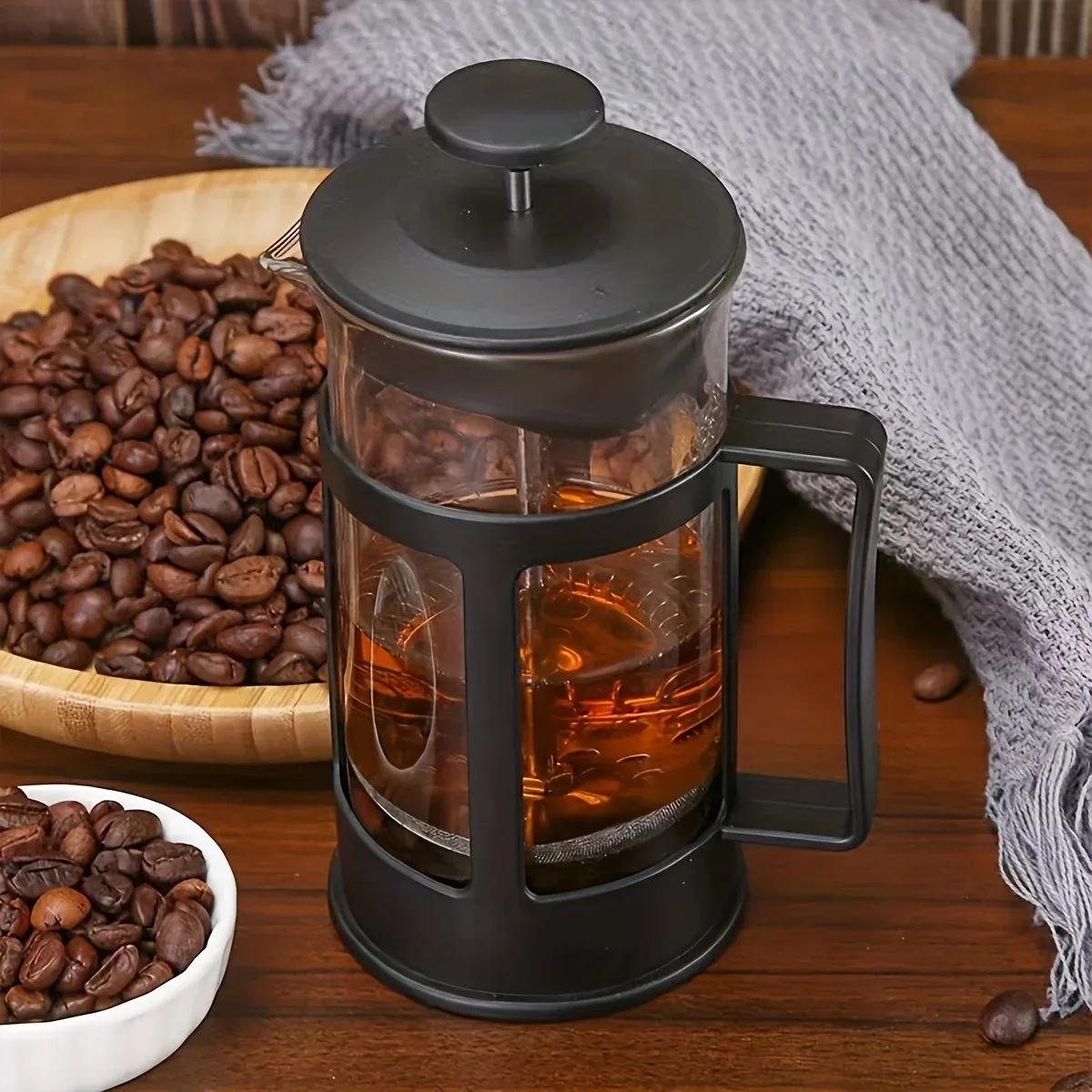 Pote de café francês com filtr - French Press Glass avaliação e preço