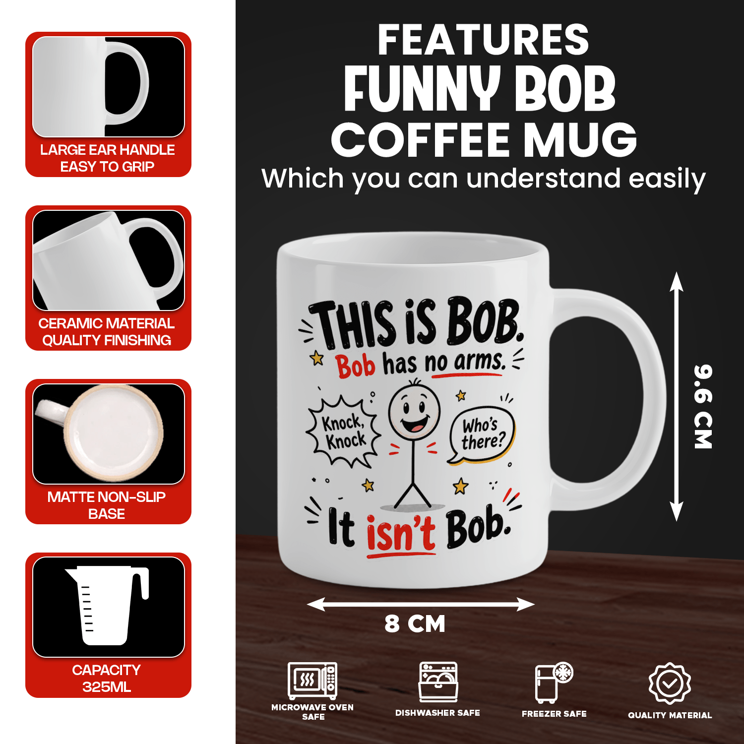 Caneca de Café de Cerâmica Bra - Coffee Tea Joke avaliação e preço