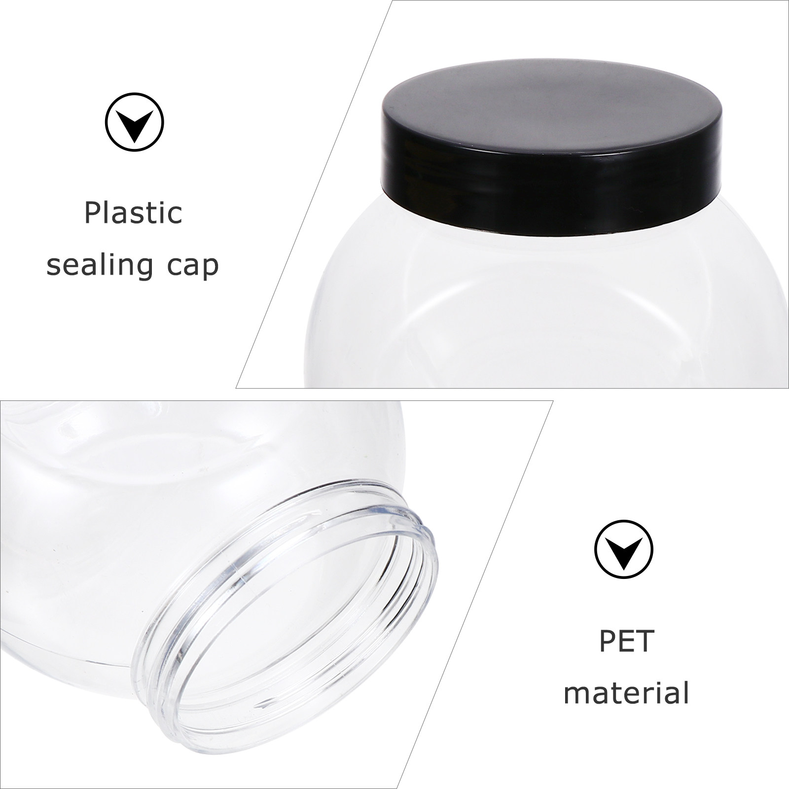Conjunto de Latas Transparente - Canister Coffee Sugar Tea avaliação e preço