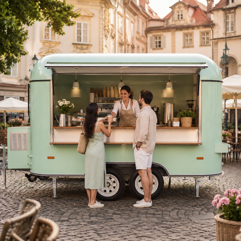 Carrinho de Comida Personaliza - Coffee Tea Van avaliação e preço