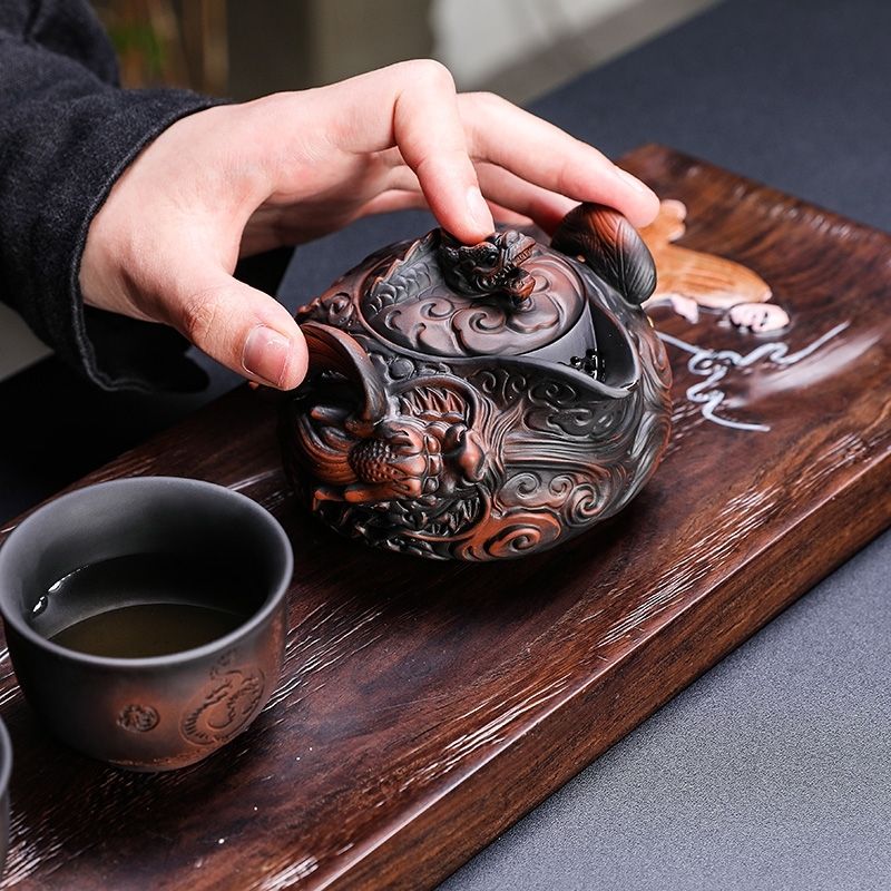 Chinês Roxo Pottery Pile Tea S - Gongfu Tea Set avaliação e preço