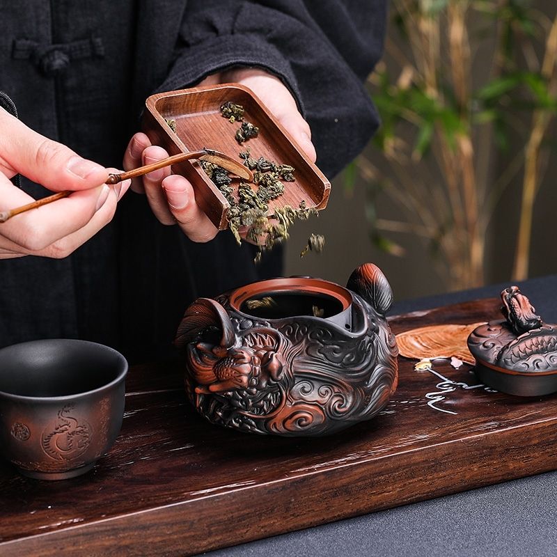 Chinês Roxo Pottery Pile Tea S - Gongfu Tea Set avaliação e preço