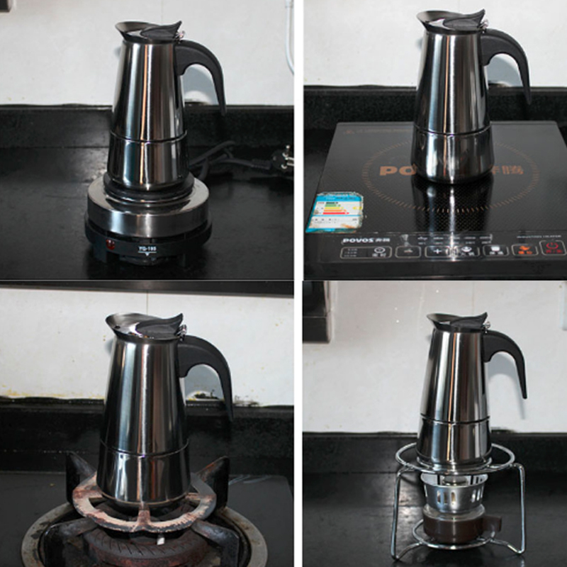 100ml/200ml/300ml/450ml/600ml  - Moka Pot Stove avaliação e preço