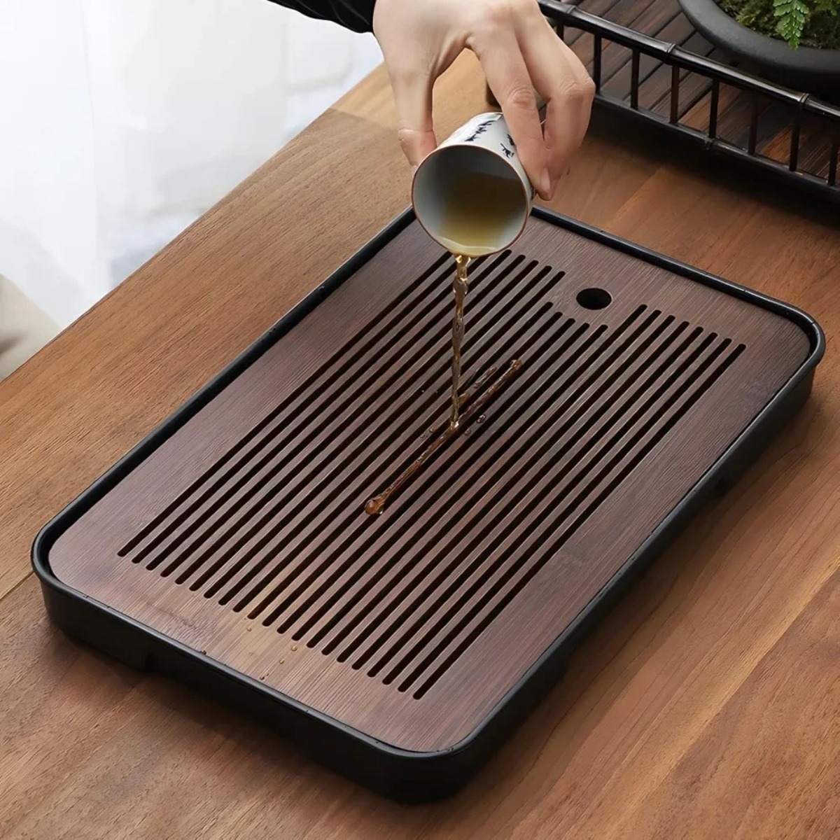 Mesa de chá de bambu destacáve - Bamboo Tea Tray avaliação e preço